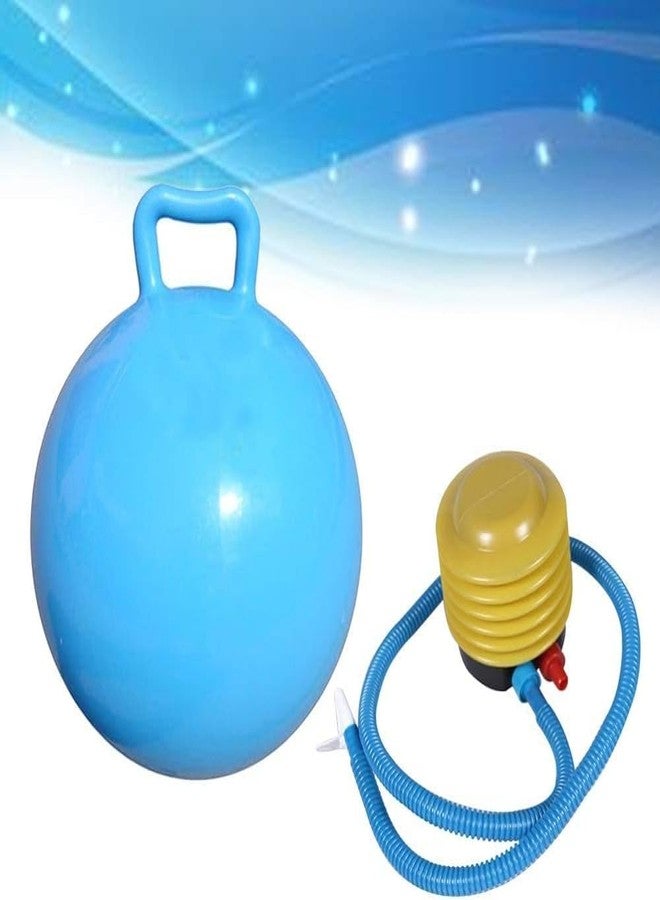 PAVITYAKSH HOP Ball Inflatable Jumping Hopping Hopper Hop Bouncy Jumping Ball with Grip Handle for Kids(45CM) (Blue) - Image 2